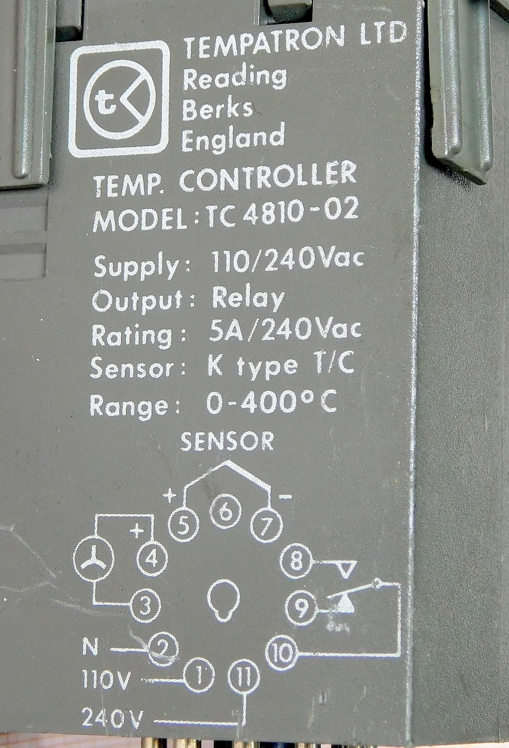 Regulator temperatury 240V 5A TC4810 02 TEMPARTON England [065]