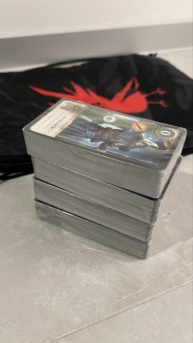 Karty Gwint – komplet 3 talii + Avallac’h – nowe w folii (Wiedźmin 3)