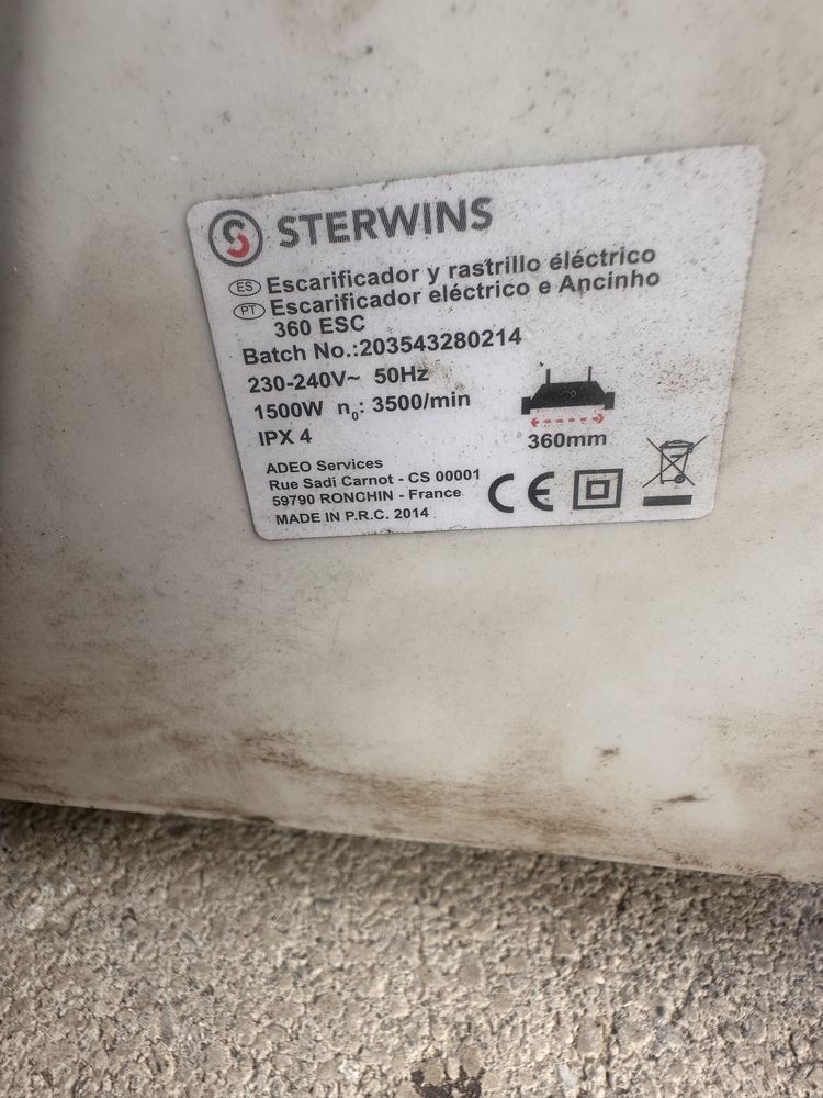 Escarificador de relva eletrico