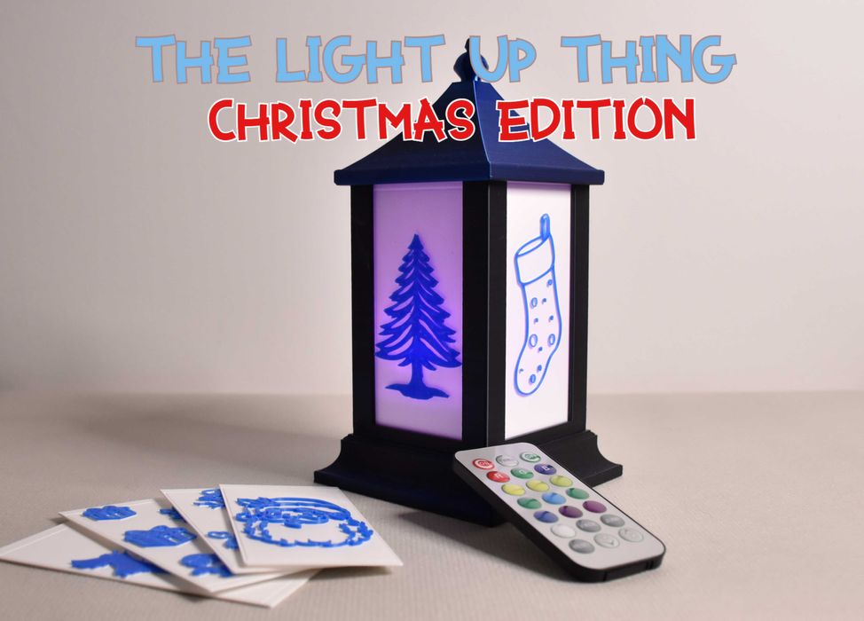 Lanterna modular decoração com vários designs de Natal