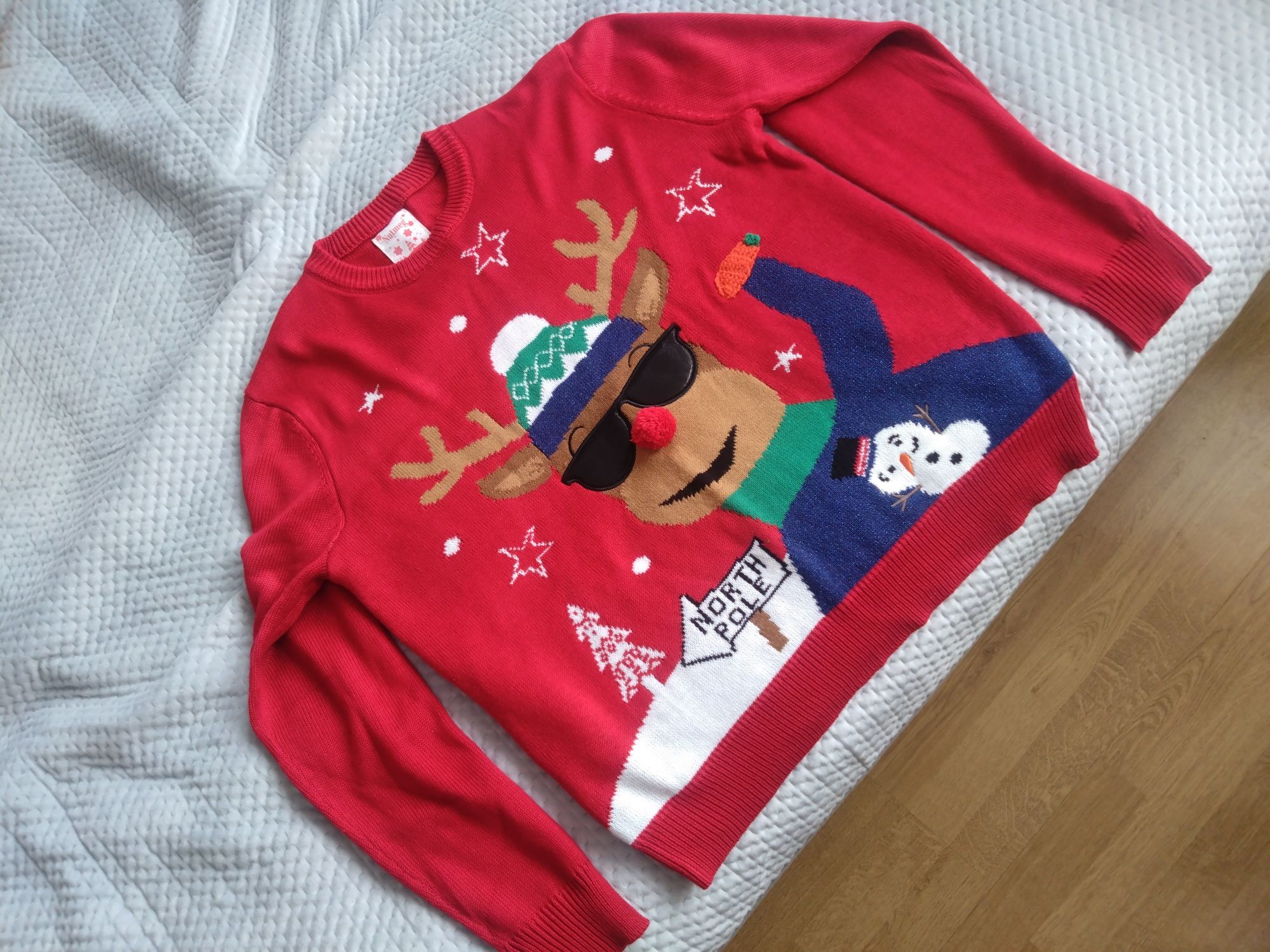 Świetny sweter świąteczny L