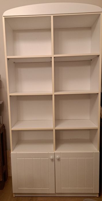 Biały regał Meblik 90 Nordic White