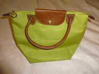 LONGCHAMP zielona / brązowa torebka