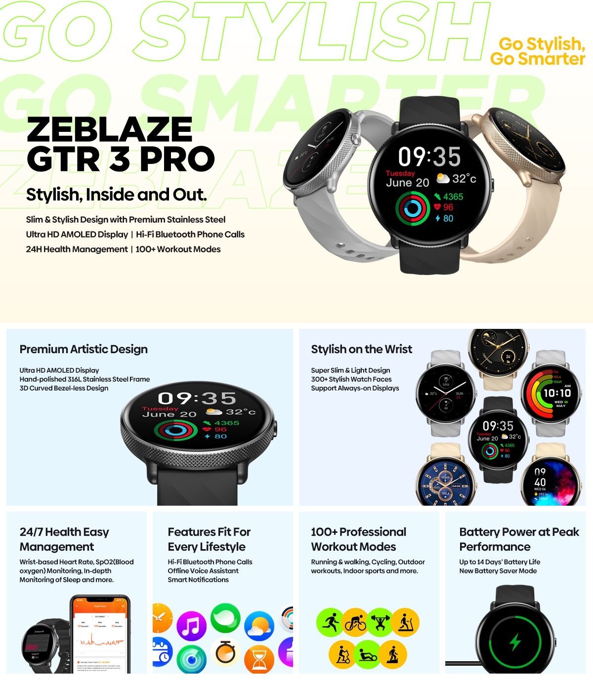 Smartwatch Zeblaze gtr 3 PRO SELADO