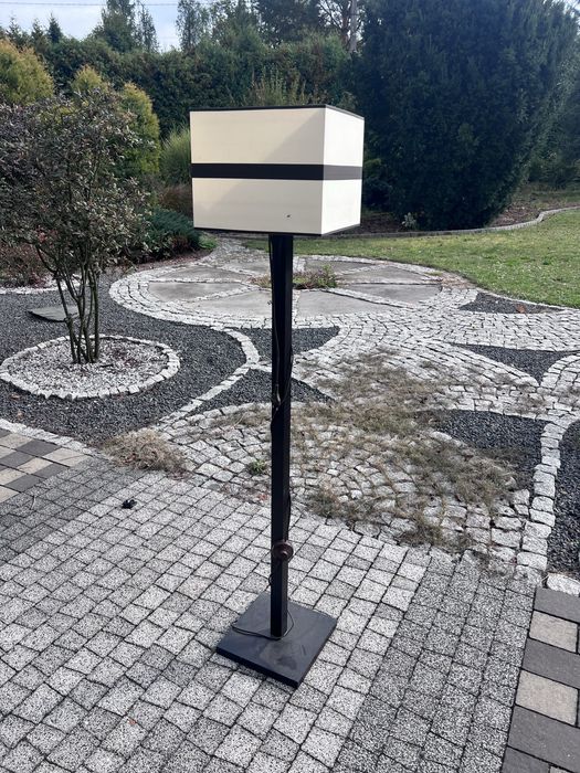 Lampa stojaca braz i ecru