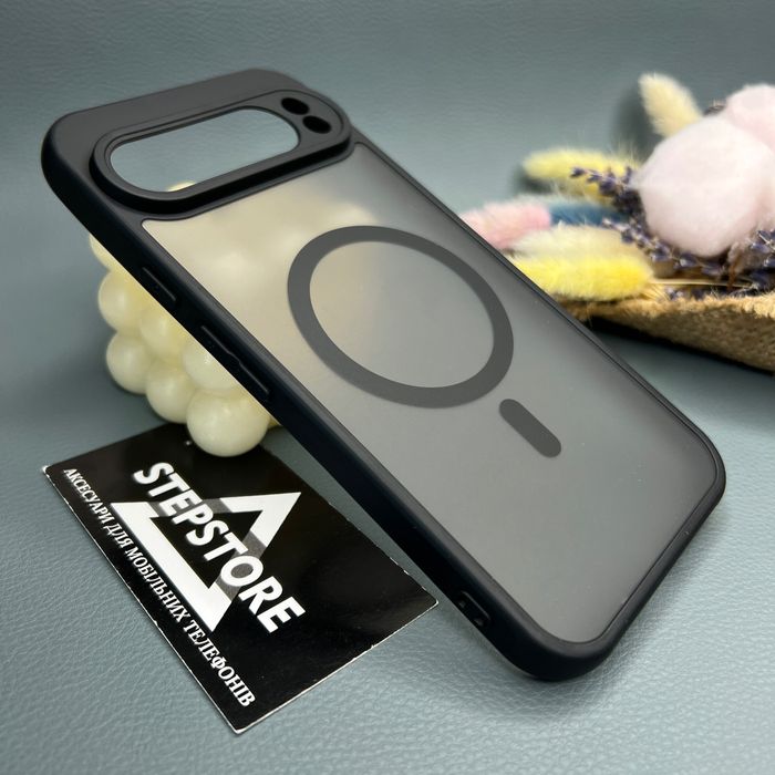 Чехол для Google Pixel 9 Pro с Magsafe матовый прозрачный магнитный 8