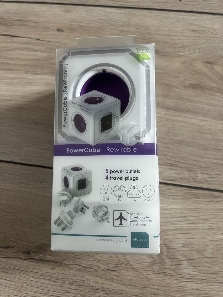 Rozgałęźnik PowerCube ReWirable USB + Wtyczki