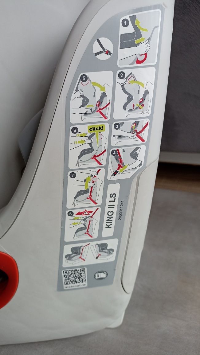 Fotelik samochodowy Britax Romer King II 9-18 kg