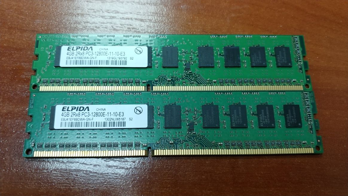 Samsung/Hynix DDR3 PC3-10600/12800 1333/1600Mhz 4 Gb
