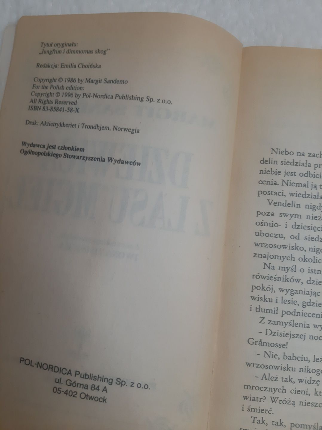 Margit Sandemo   Dziewica z lasu mgieł