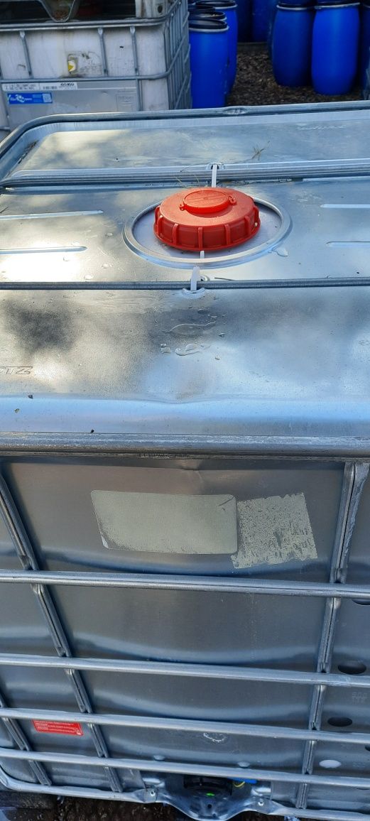 Mauzer 1000l zbiornik Małzer BLASZANY BLACHA pojemnik wysyłka