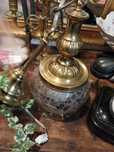 Antyk stara lampa 130 lat antyczna szklany klosz vintage