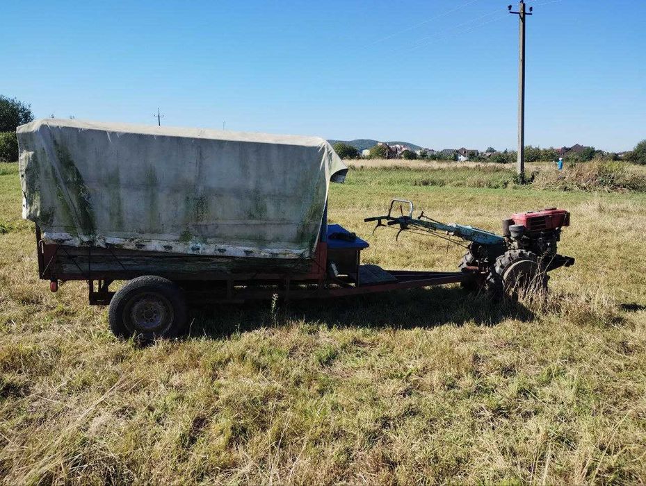 Причіп до мотоблока Б/в одновісний копачка борони адаптер тележка