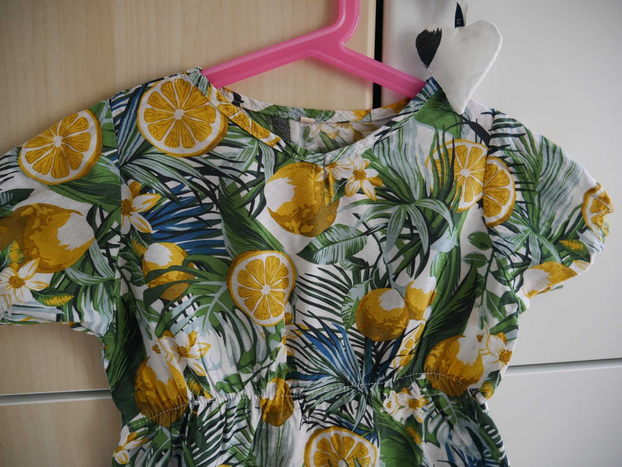 Letnia sukienka w cytryny