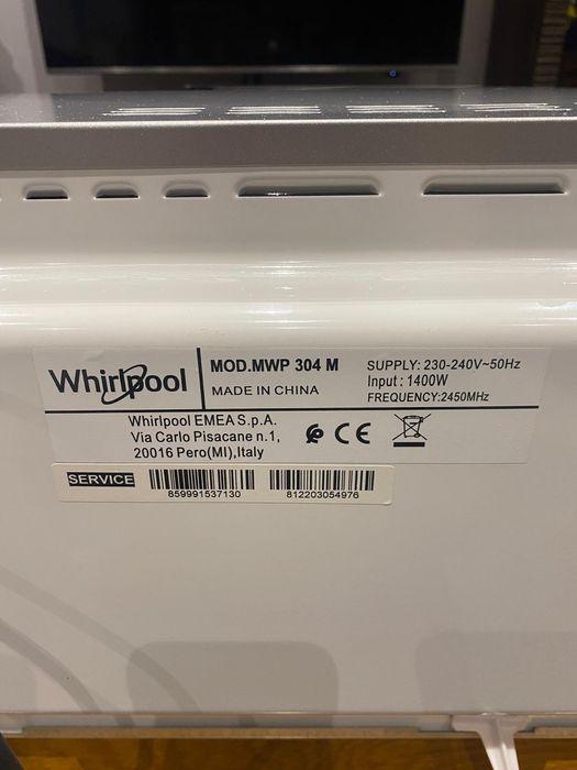 Kuchenka mikrofalowa Whirlpool MWP 304 M