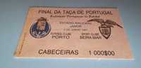 Bilhete Final da Taça de Portugal 1991 FC Porto
