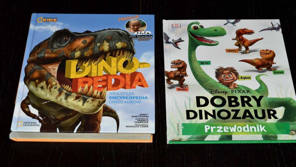 Edukacyjne: gra i dwie książki dla fana dinozaurów