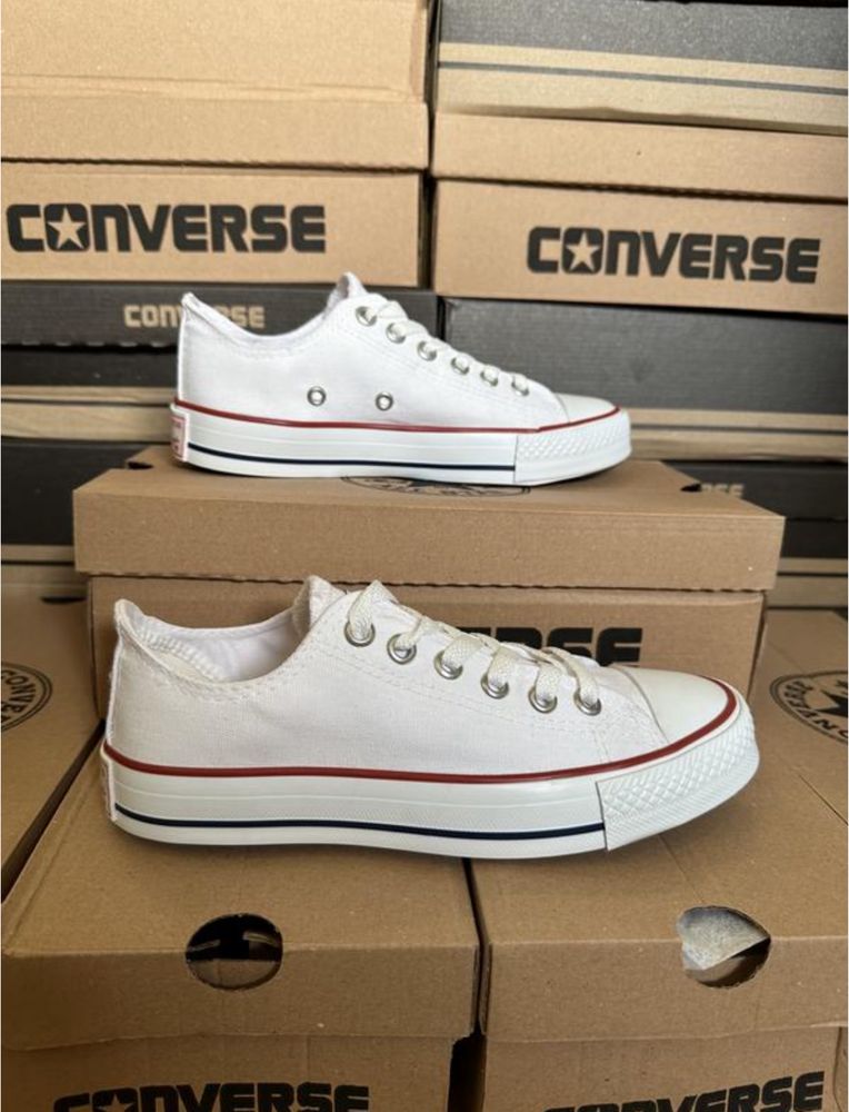 Converse all star унісекс чоловічі та жіночі, білі конверси , кеди