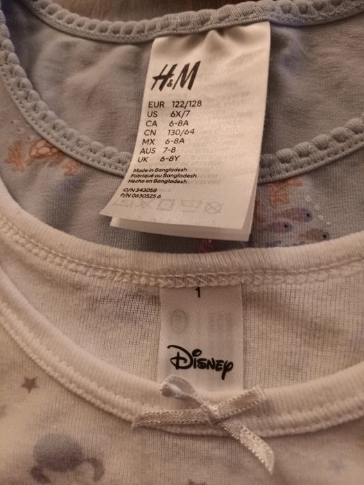 2 interiores novos menina 6-8 anos
1 da h&m outro da colecção Disney
1