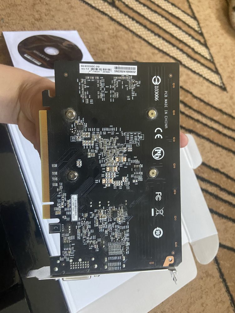 Відеокарта Gigabyte GeForce 1030 OC (2048MB, GDDR5, 64bit)