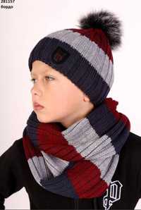 Комплект  шапка та шарф для хлопця