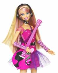 Nowa lalka Barbie jako gwiazda rocka, zapakowana