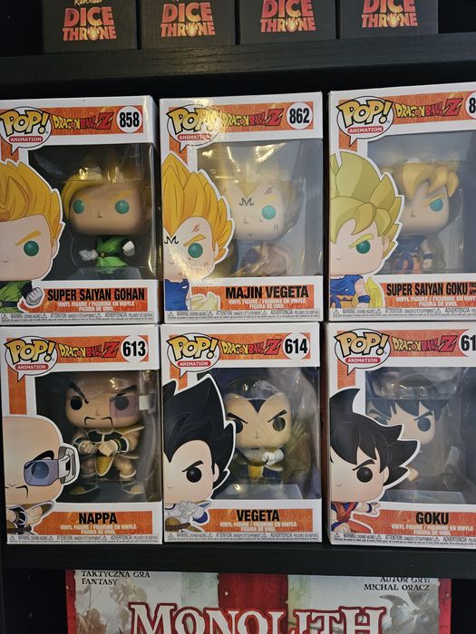 Dragon Ball funko pop figurki Goku, Vegeta, Gohan zestaw Dragonball Z
