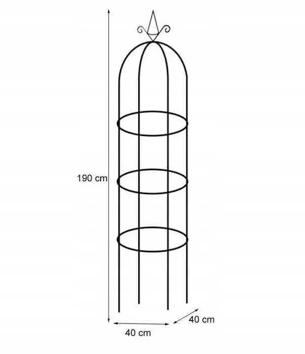 Zestaw Pergola ogrodowa kolumnowa słupek kolumna na kwiaty 190cm! NOWA