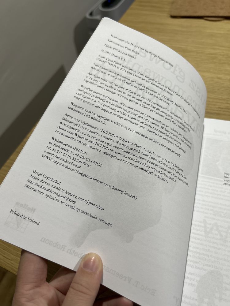 Rusz głową Programowanie w Javascript