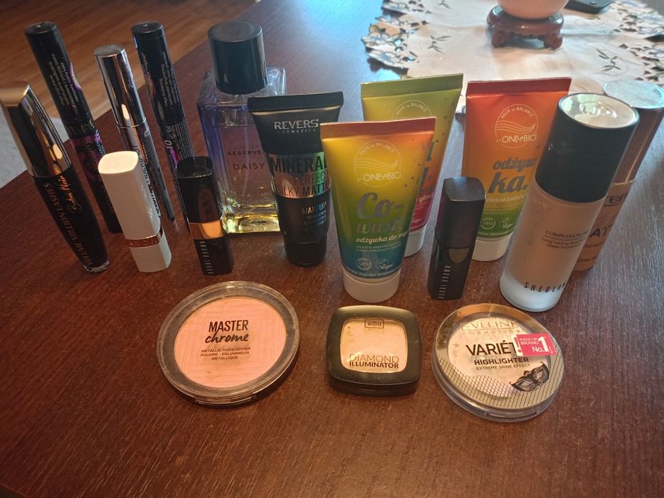 Zestaw kosmetykow bobbi Brown Eveline only bio Loreal wibo