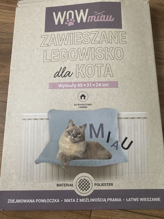 Zawieszane legowisko dla kota