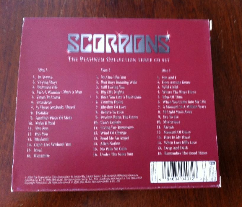 triplo album Scorpions