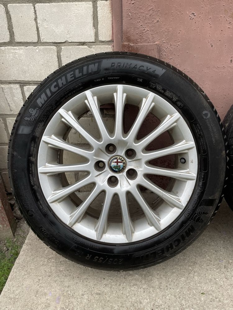 Продам диски Alfa Romeo r16/ шини Michelin Primacy 4 205/55 r16