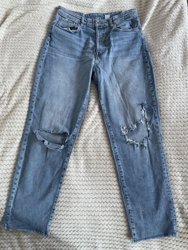 Spodnie mom jeans high waist