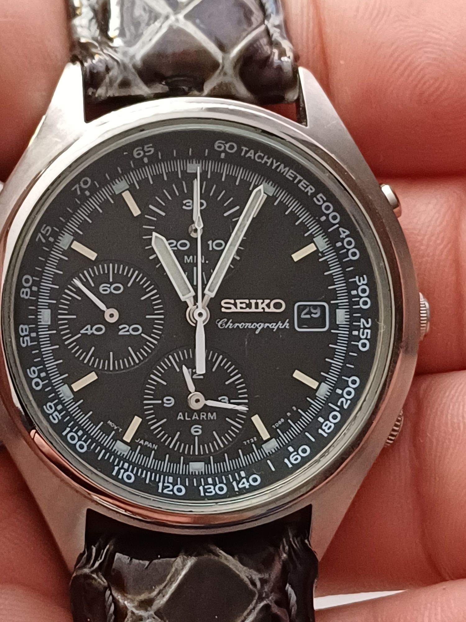 Seiko chronograpch quartz budzik