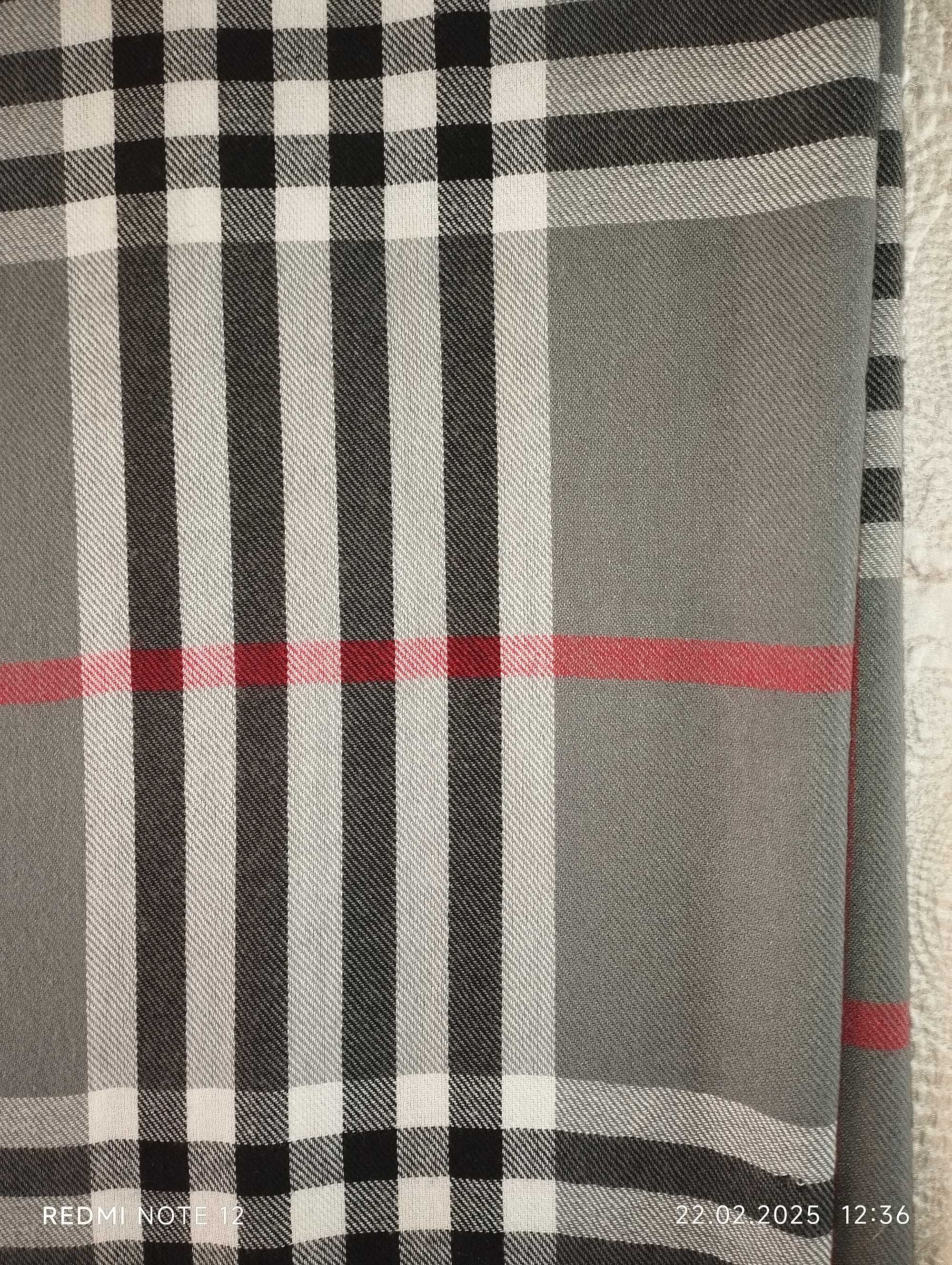 Шарф у клітинку Pashmina в стилі Burberry 68х180см