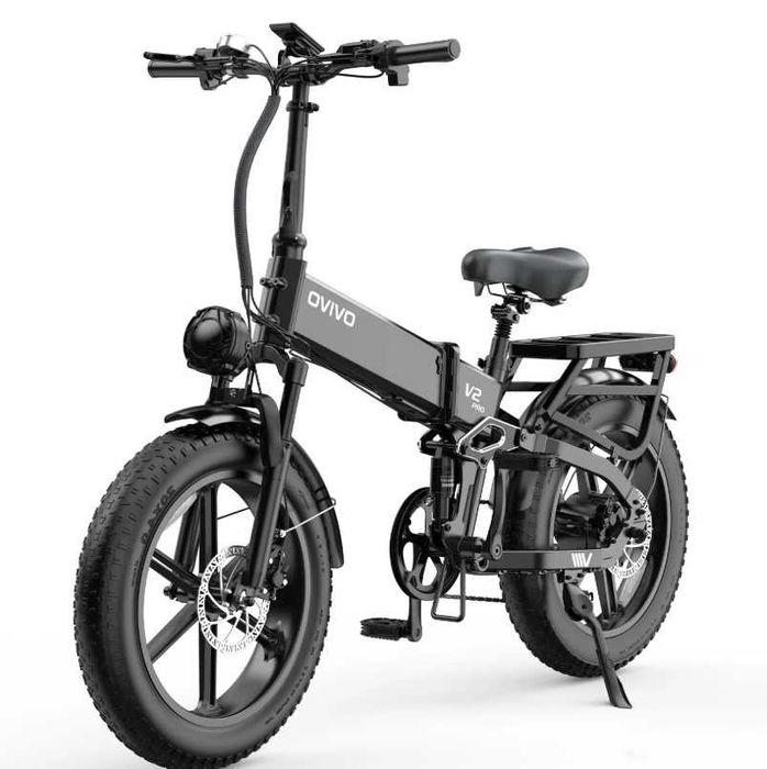 Rower elektryczny Ovivo V2 Pro - faktbike, składak, duży zasięg, kolor