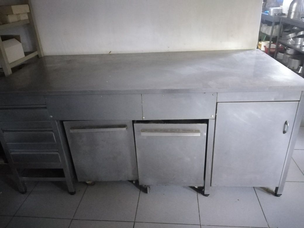 2 bancadas de inox 2,10*1,00