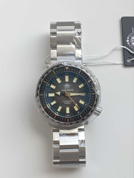 Годинник наручний/часы addiesdive 44мм тунець seiko NH35 WR300m дайвер