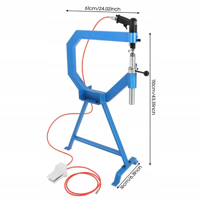 Młotek pneumatyczny blacharski + 3 kowadła, GWARANCJA JAKOŚCI
