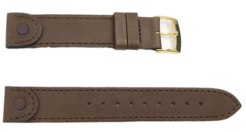 Nowy Pasek do zegarka elegancki 18 mm sztuczna skóra skórzany