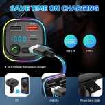 Transmiter samochodowy - bluetooth 5.0, radio FM, 2xUSB