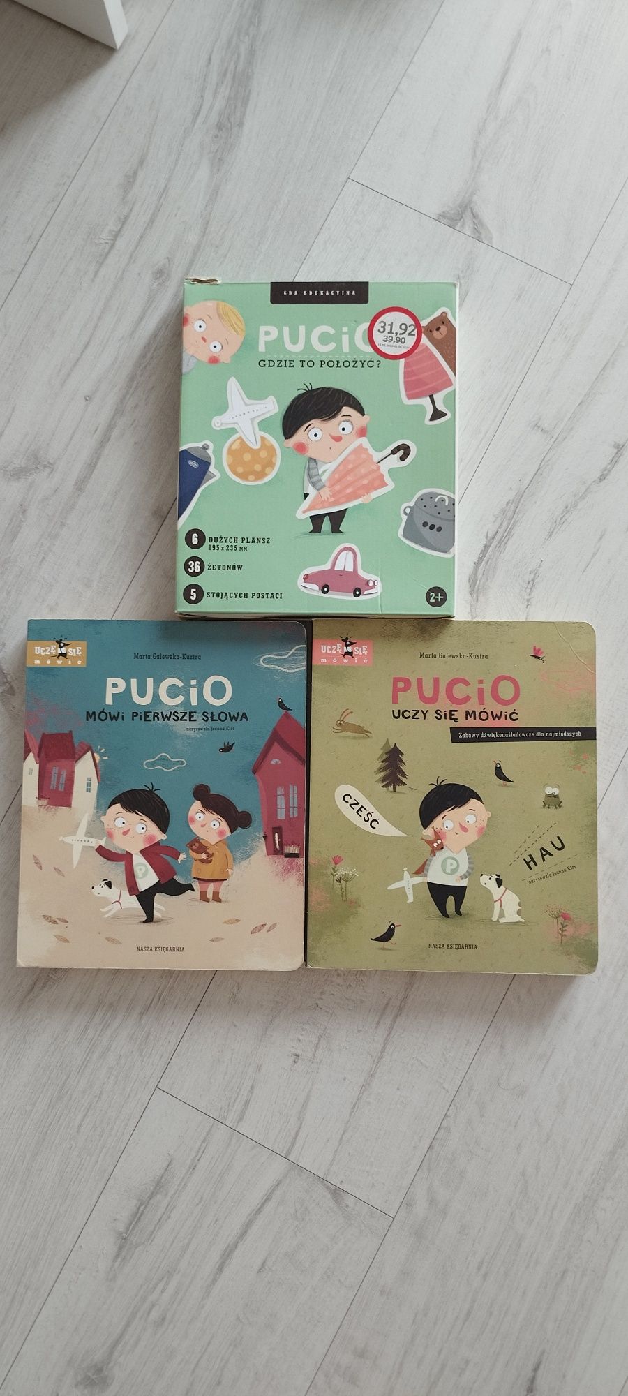 Pucio - dwie książki plus układanka