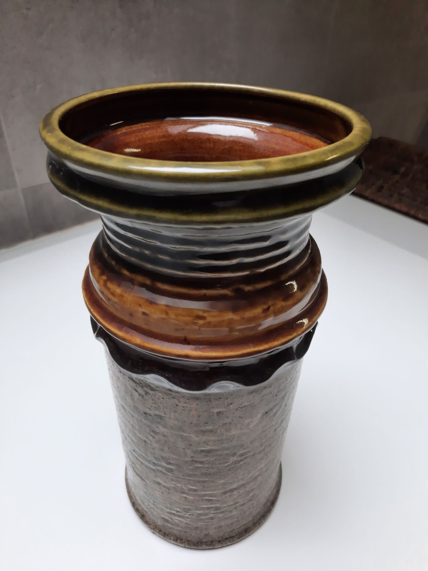 Unikatowy,stary wazon ceramiczny  firmy Steuler, lata 60-te