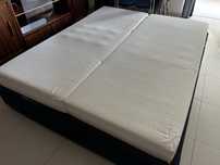Sommier cama de Casal 165x205 com colchoes (desocupar)