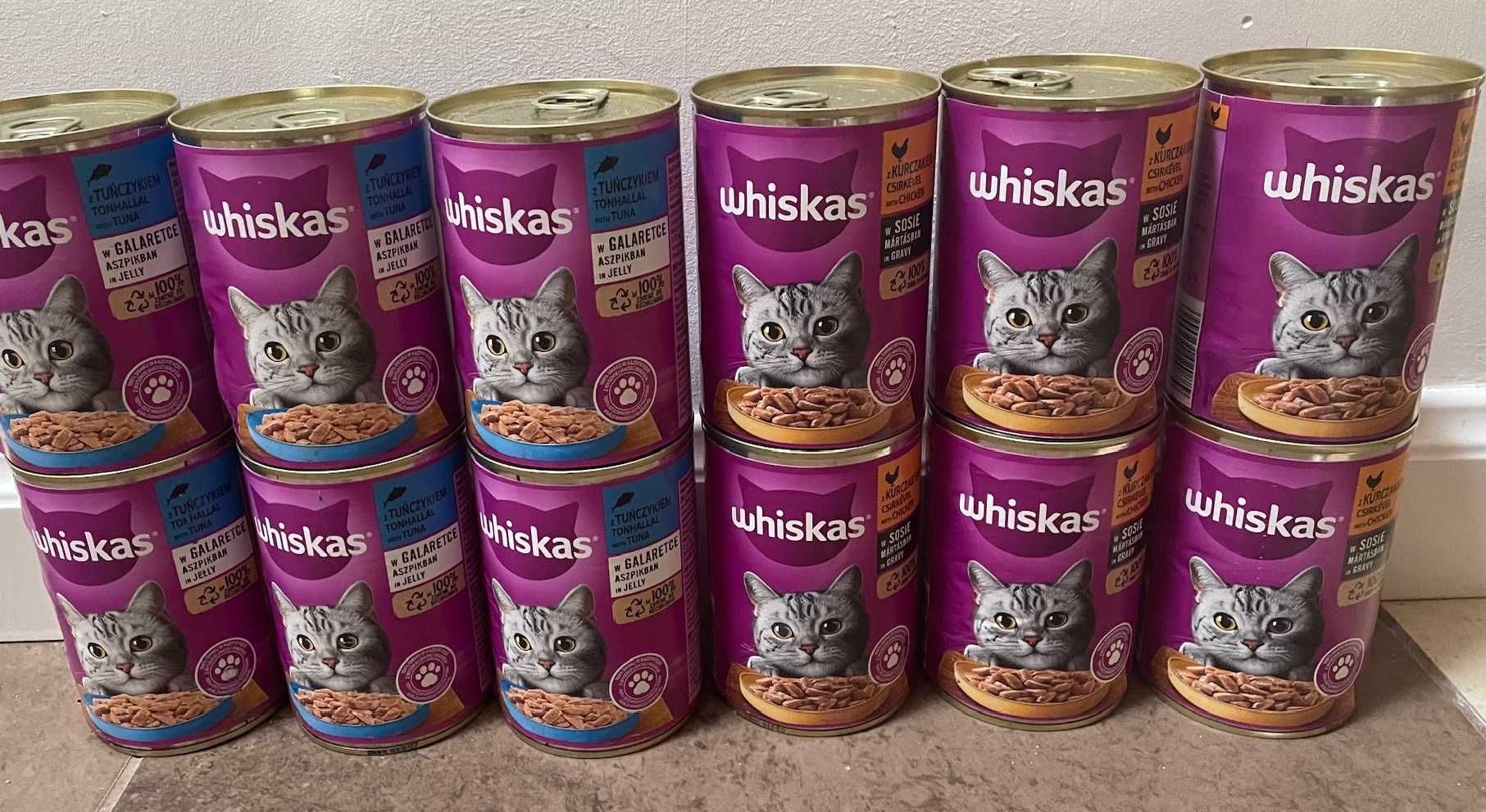 Duży zestaw karmy Whiskas puszki,saszetki,sucha,smaczki
