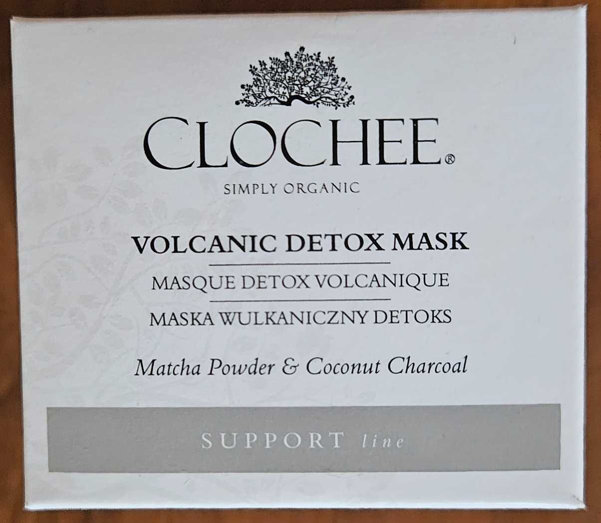 CLOCHEE maska wulkaniczna Detox Mask matcha powder
