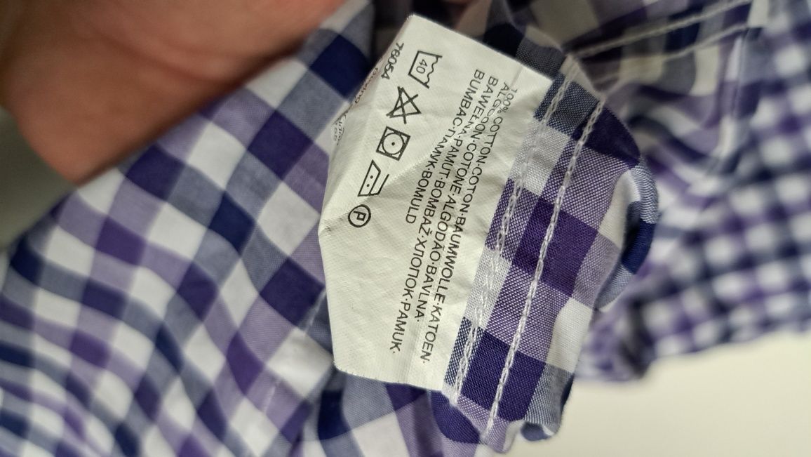 Koszula modna męska premium Westbury L w kratę kratka 100% bawełna