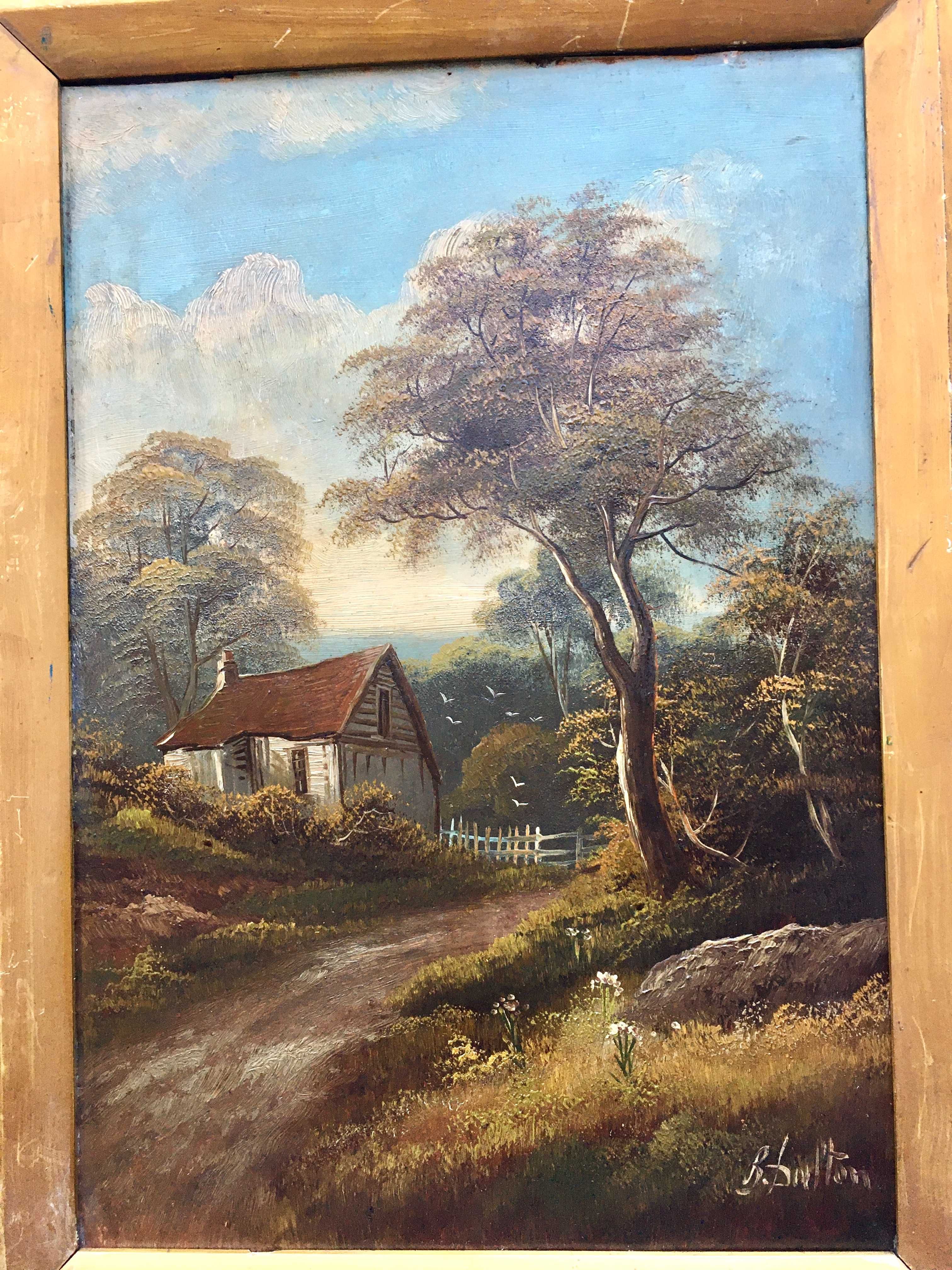 Картина пейзаж. Автор B. DALTON, Англія XIX ст., масло.