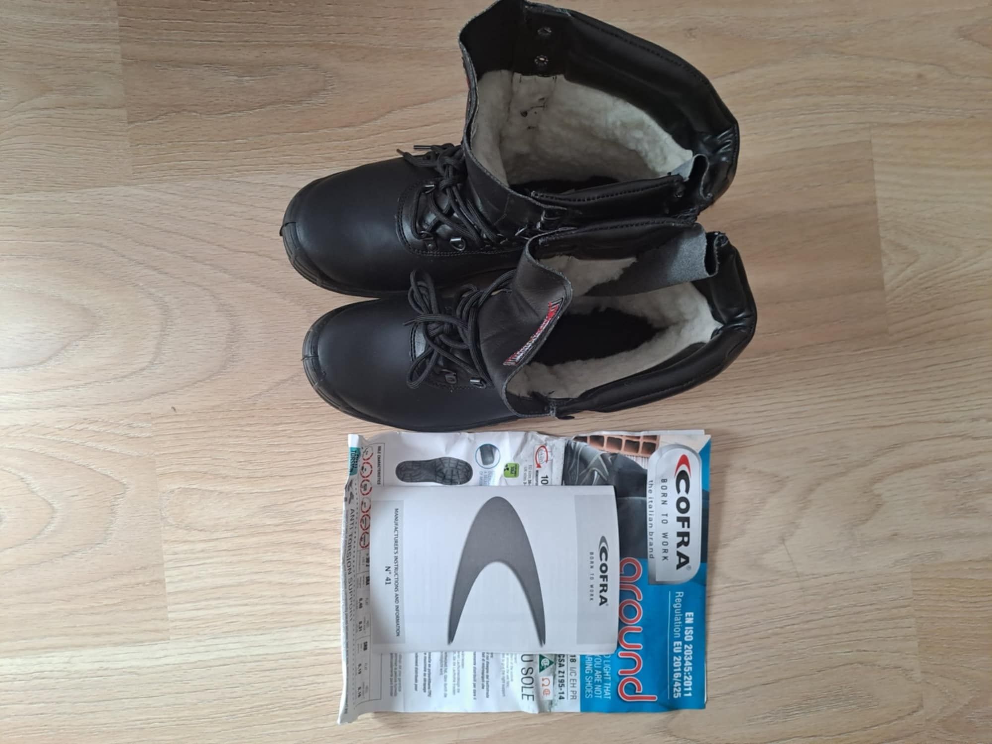 Buty robocze zimowe Cofra rozm. 43 Bratislav black UK